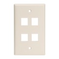 Leviton Wallplates Wp 4Port Sg Ext La 41080-4TL